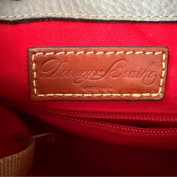 Dooney & Bourke Gray and Brown Leather Backpack main image 5